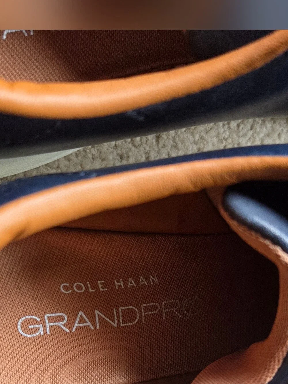 Cole Haan GrandPro Shoes Mens Blue Leather Sneakers Shoes Size 10